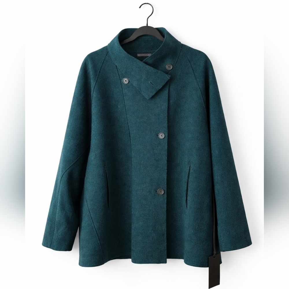 OSKA Womens Outdoor jacket 503 Premium OSKA Boiled Wool Green Large NWT